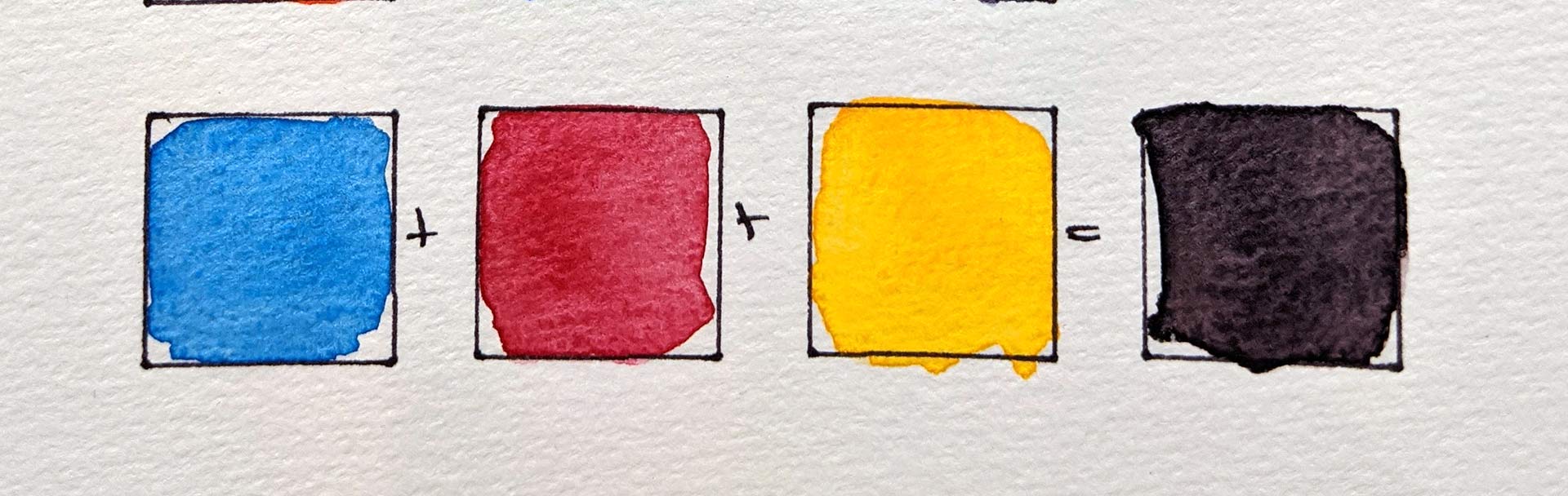 how to mix blacks and darks with watercolor