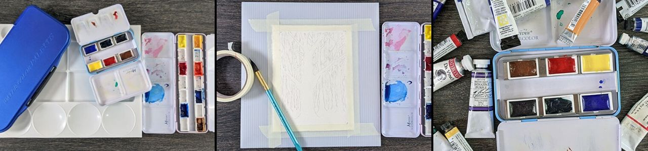 essentials watercolor supplies for beginners